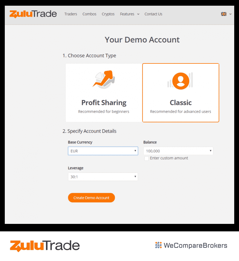 ZuluTrade Broker Review | Choice of Account | We Compare Brokers