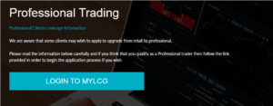 LCG Professional trading
