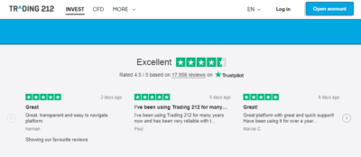trading 212 trustpilot review score